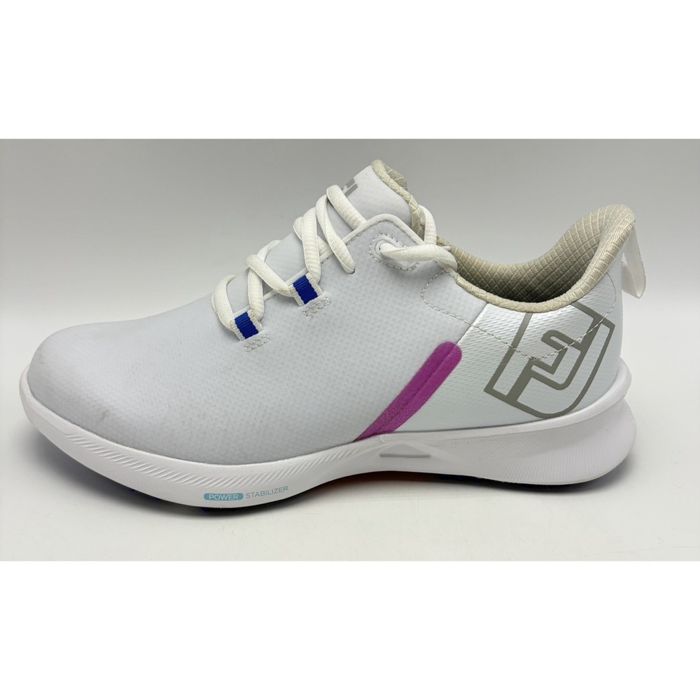 FootJoy FJ Golf Shoes Womens 6.5 White Fuel Stratolite Pink Preppy